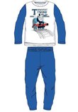 Pijama Thomas, alb cu albastru