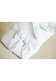 Port bebe multifunctional, alb, cu fundita