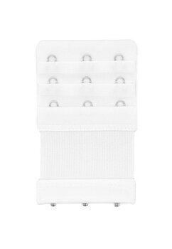 Prelungire sutien, 3 pozitii suplimentare, cu elastic, alb, 9 x 5,5 cm