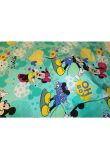 Lenjerie de pat 3 piese, Minnie si Mickey, turcoaz, 160 x 200 cm