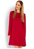 Rochie maneca lunga, rosie