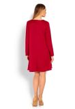 Rochie maneca lunga, rosie