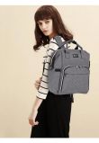 Rucsac pentru mamici, Work, cu mufa USB, gri