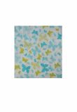 Scutec bumbac, Butterfly, turcoaz, 80 x 70 cm