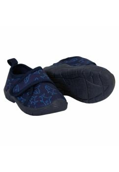 Incaltaminte interior, material textil, cu scai, Shark, bleumarin