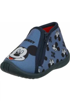 Incaltaminte interior, material textil, Mickey Mouse M, albastru