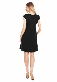 Rochie gravide, neagra cu fundita