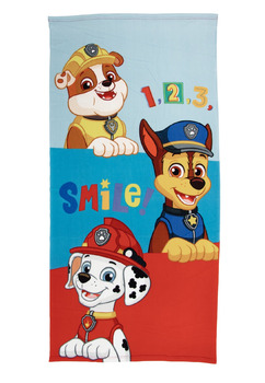 Prosop, poliester, Paw Patrol Smile, multicolor, 140x70 cm