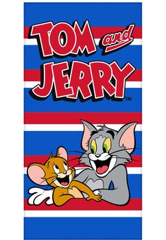 Prosop, poliester, Tom and Jerry, multicolor, 140x70 cm
