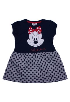 Rochie bluemarin cu buline, Minnie Mouse cu fundita