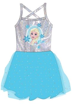 Rochie tutu, Elsa, albastru cu argintiu