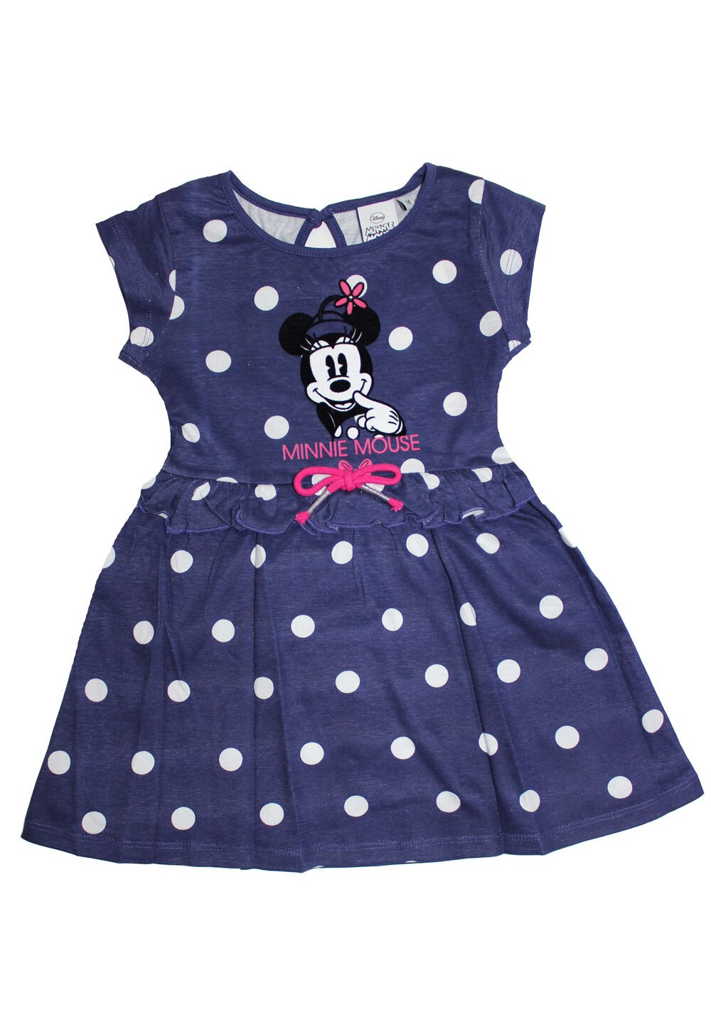 Rochie, vintage Minnie, bluemarin cu buline albe