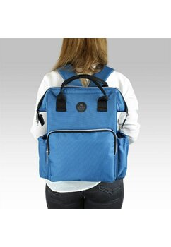 Rucsac pentru mamici, cu mufa USB, Smart Bag, albastru