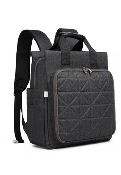Rucsac pentru mamici din poliester, Emy, negru, 35 x 13 x 35 cm