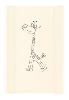 Saltea de infasat moale, Girafa, 70 x 47 cm, crem