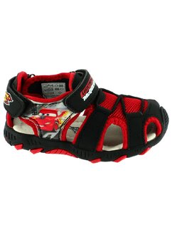 Sandale cu siret, McQueen 95, negru cu rosu