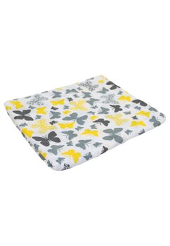 Scutec bumbac, Butterfly, galben, 80x70cm