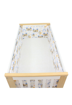 Set 2 aparatori, bumbac, Castel albastru, 120x60 cm, multicolor