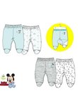 Set 2 pantaloni bebe, Mickey, albastri