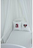 Set 2 perne, albe, Minnie Mouse, 35x35 cm