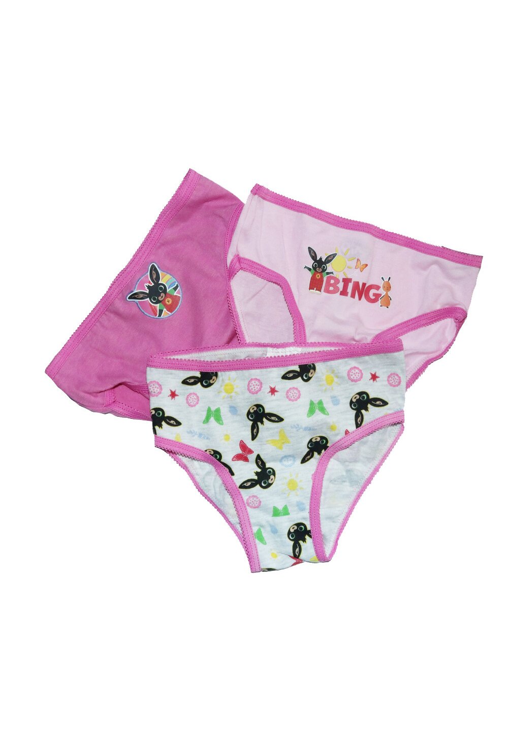 Set 3 perechi de chiloti, bumbac, Bing, multicolor