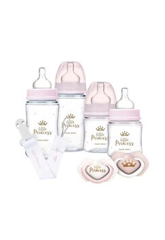 Set cu Biberon, Suzeta si Lant suzeta, Little Princess, +0 luni