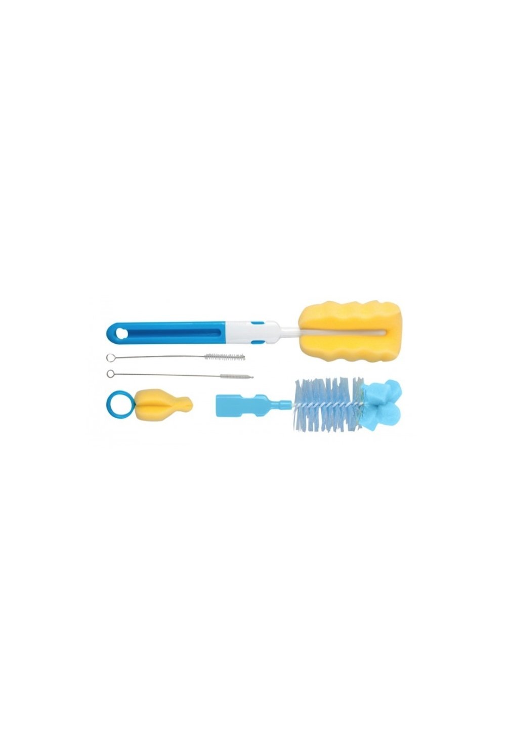 Set perie biberon si tetina, albastru
