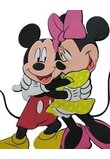 Sticker perete, Mickey si Minnie imbratisati