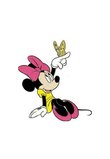 Stickere perete, Minnie Mouse cu fluturas