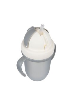 Sticla cu pai, gri, +9 luni, 210 ml