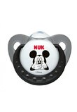 Suzeta Nuk cu tetina din silicon, 6-18 luni, Mickey Mouse
