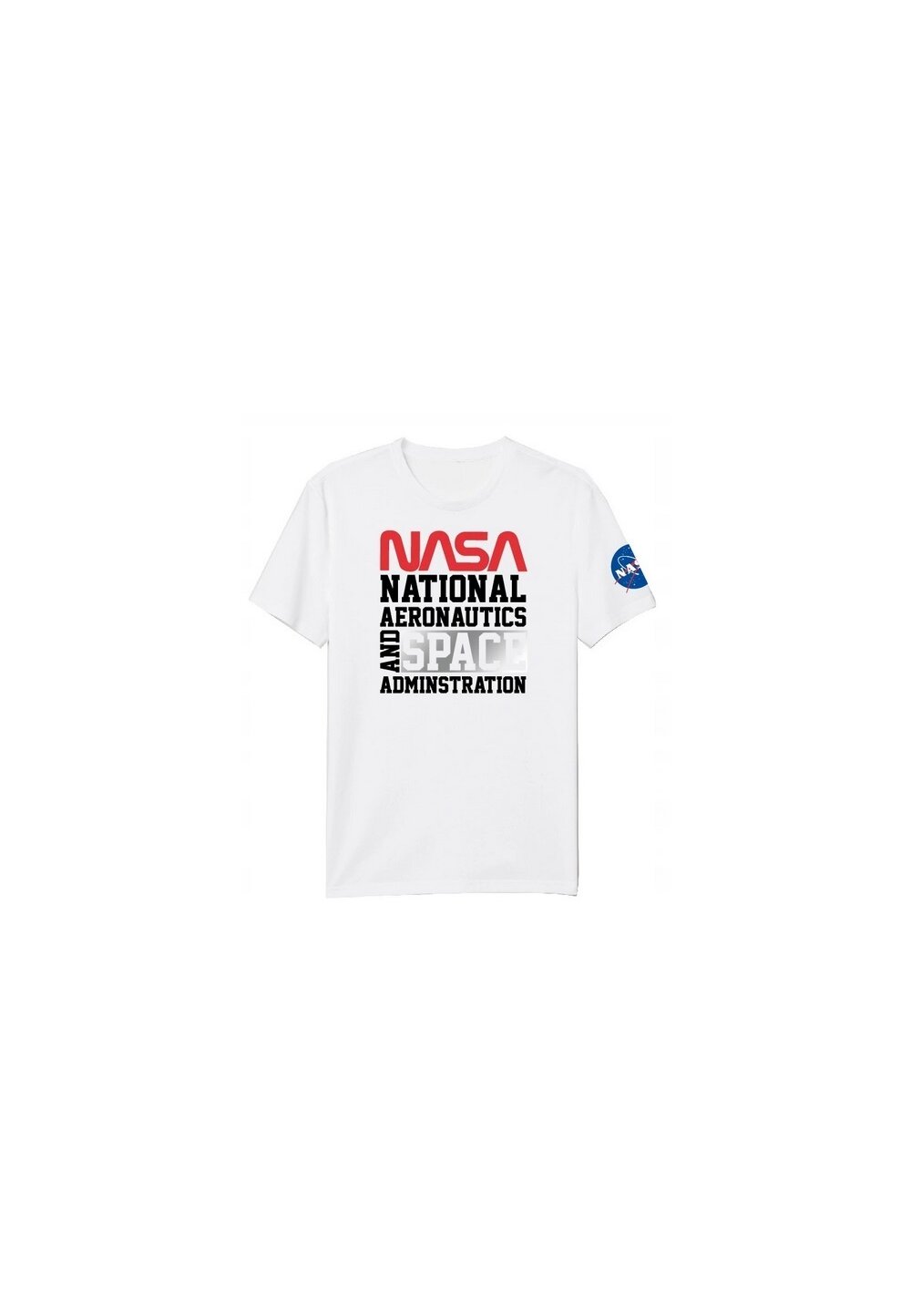 Tricou adulti, National aeronautics, alb