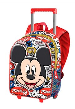 Troller poliester, Hey Mickey Mouse, 3D, rosu, 26 x 34 x 13 cm