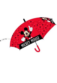 Umbrela, Mikey Mouse, rosie cu figurine
