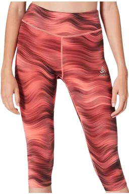 Colanți 3/4 Odlo Essential Soft Print Roz