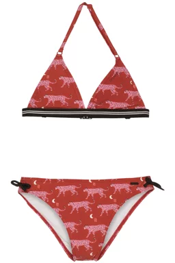 Costum de baie Protest Flores Jr. Triangle Bikini Roz
