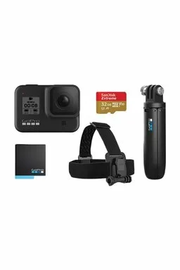 GoPro Hero8 Black Special Bundle (Shorty grip, Head strap, Card 32GB, Baterie)