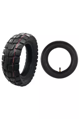 Pachet Cauciuc Off Road 10x3.0 + Cameră 85/65-6.5 cu valvă dreaptă (L-5B+L-1B)