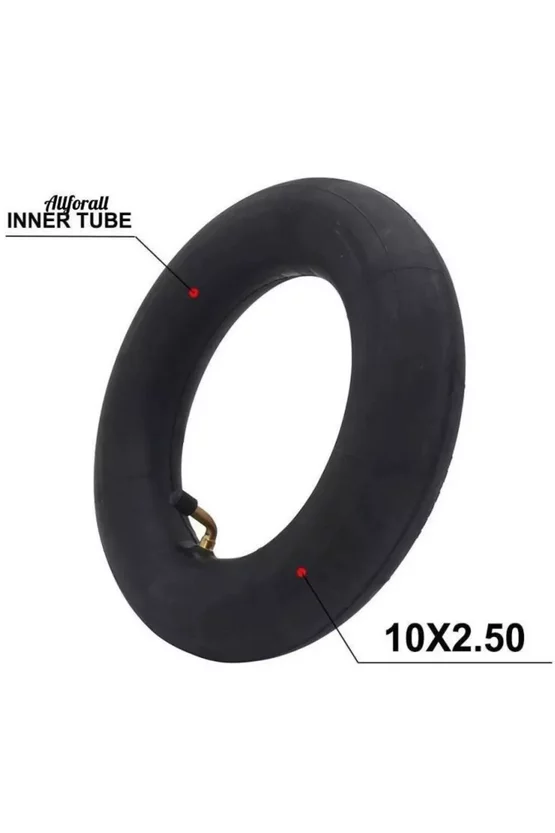 Pachet Cauciuc trotinetă Off Road 255x80  + Cameră trotinetă 10x2.5 cu valvă îndoită la 90 de grade (L-5-L-4) picture - 5