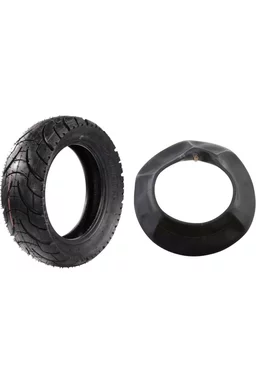 Pachet Cauciuc trotinetă road 80/65-6(10x3.0) + Cameră trotinetă 10x2.5 cu valvă îndoită la 90 de grade (L-3-L-4)