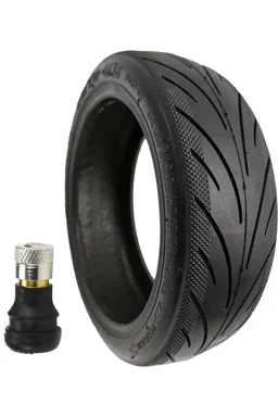 Pachet Cauciuc trotinetă tubeless 60/70-6.5 JER + Valvă cu ventil pentru pneuri  (L-8C+T-18C)