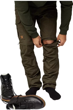 Pantaloni 2 în 1 lungi și scurți Fjallraven Broek FR Karl Pro Zip-Off Verde picture - 7