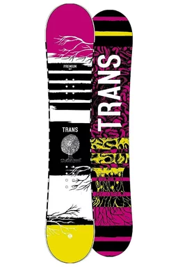 Placă Snowboard Trans Premium Pink/Black/White/Yellow
