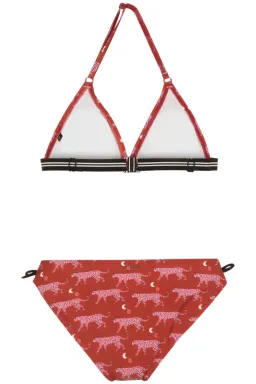 Costum de baie Protest Flores Jr. Triangle Bikini Roz