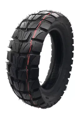 Pachet Cauciuc trotinetă Off Road 255x80  + Cameră trotinetă 10x2.5 cu valvă îndoită la 90 de grade (L-5-L-4)