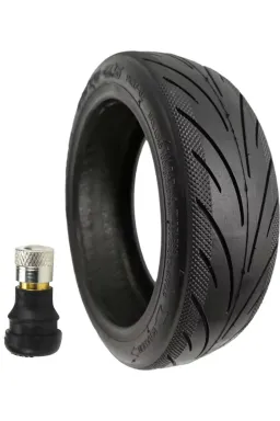 Pachet Cauciuc trotinetă tubeless 60/70-6.5 JER + Valvă cu ventil pentru pneuri  (L-8C+T-18C)
