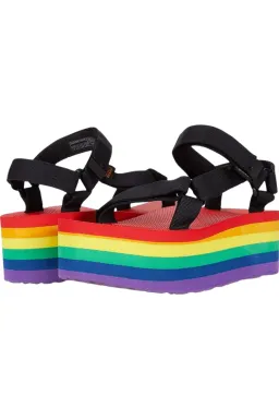 Sandale Teva Platform Universal Stripe Multicolor/Negru