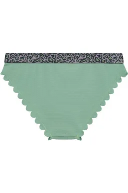 Slip Shiwi Scallope Triangle Bikini Jr. Verde