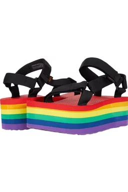 Sandale Teva Platform Universal Stripe Multicolor/Negru