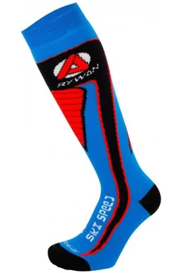 Set 2 x șosete ski Rywan Loisir Fashion Roșu/Albastru